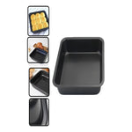 Molde Antiadherente Cuadrado Para Hornear Pasteles 25cm Negro