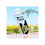 Botella De Leche Cuadrada Transparente Para Agua Jugo 1000ml