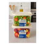 Set De 4 Taper Hermetico Contenedore Cuadrado Alimento 830ml Surtidos