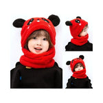 Gorro Con Bufanda Para Bebé Niña Niño Panda Algodon Invierno