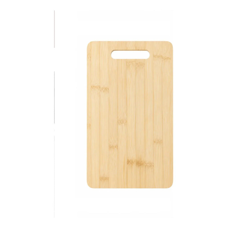 Tablas De Cocina De Bambu Para Cortar O Servir Mango 32x22cm Agarradera Marron Clara