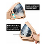 Antiparra De Nieve Lentes Para Ski Y Snowboard Gafas Esquiar Negro