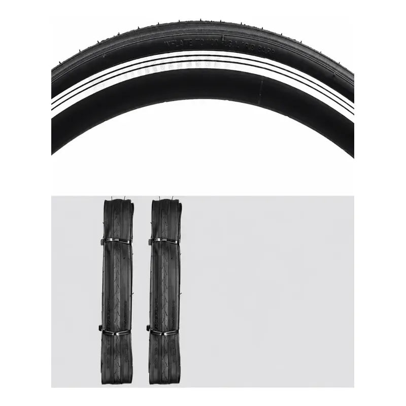 Neumatico Bicicleta Aro 700x25c Plegables Repuesto Llanta Negro