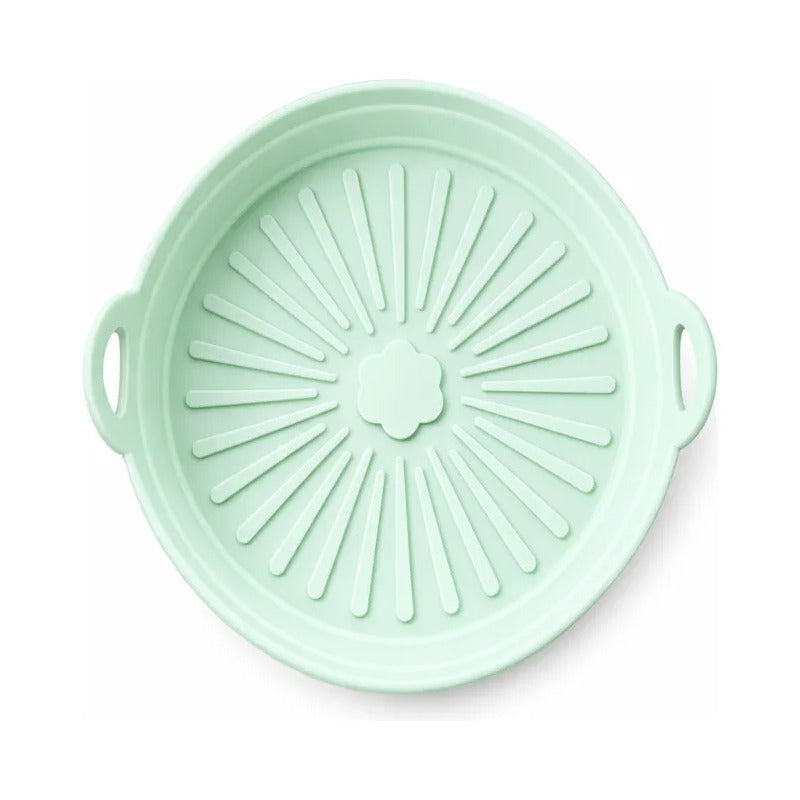 Bandeja Silicona Para Horno Freidora Plegable Redonda 20cm