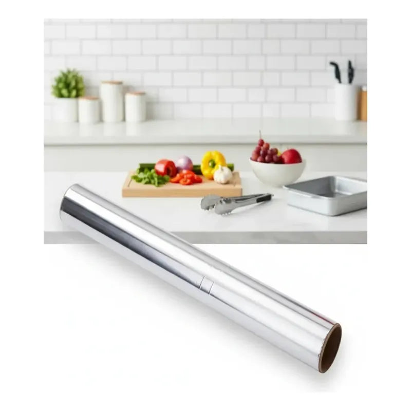 Rollo De Papel Aluminio Cocina Hornear Resistente 20mtx30cm