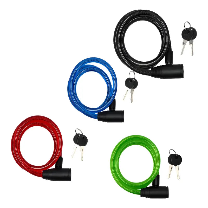 Candado Para Bicicleta Cable De Bloqueo Antirrobo Cerradura A Disponibilidad