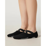 Calcetines Antideslizantes Para Yoga Pilates Danza Gimnasia Negro Lisa 32-40