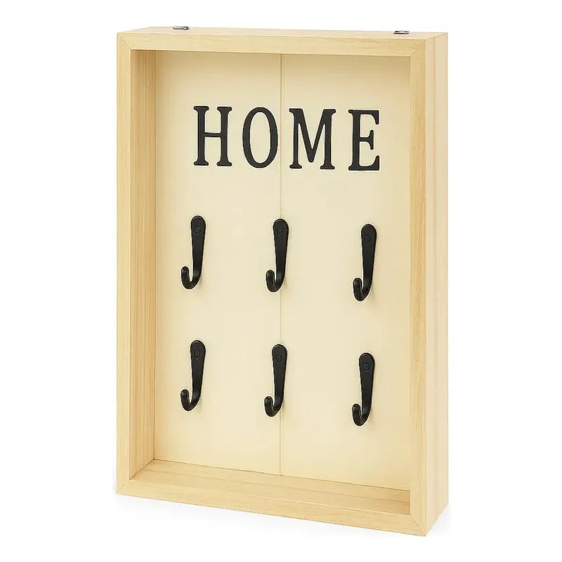 Porta Llaves De Madera Colgador Soporte Rustico