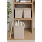 X3 Caja Cesta Organizadora Plastica Con Tapa Apilable 24ltrs