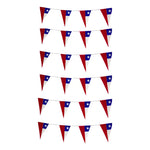 6 Banderines Decorativos Guirnaldas De Tela Chile 3.6mt