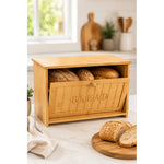Panera De Bambu Con Puerta Frontal Abatible Rectangular Madera Puerta Frontal Abatible
