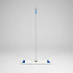 Mopa Algodón 60 Cm Con Mango + Repuesto Eficiencia Absorción Blanca