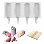 Molde De Helado Silicona Paleta Reutilizables Color
