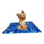 Manta Refrescante De Gel Frio Para Mascotas Talla Md 50x65cm Azul Alfombra Refrescante