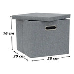 X2 Caja Organizadora Con Tapa De Tela Plegable Pequeña