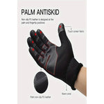Guantes Térmicos Cuero Impermeables Touch Invierno Moto Negros Xl