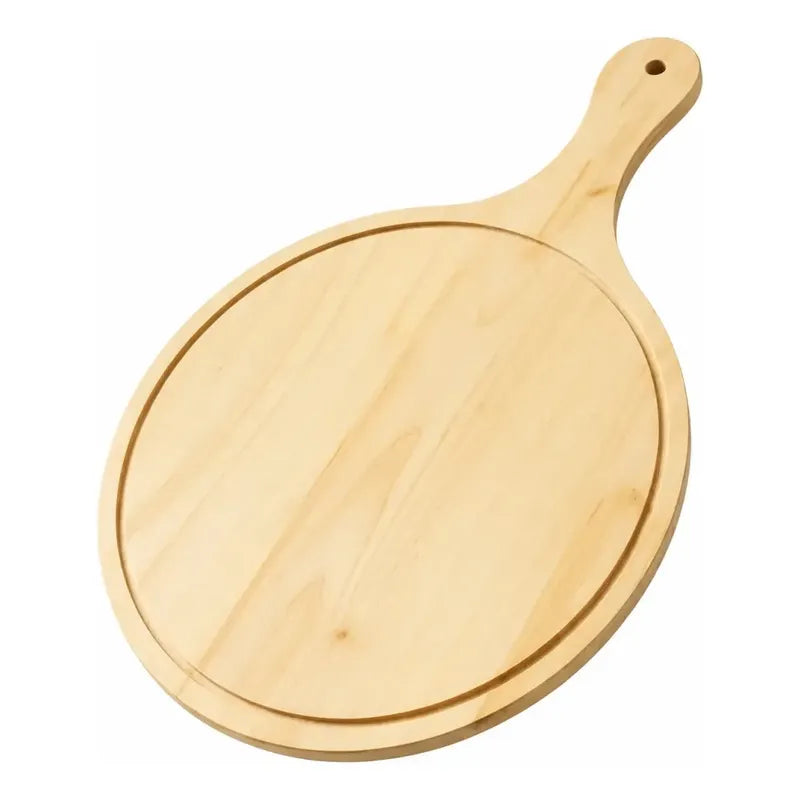 Tabla Para Picar Pizza De Bambu Con Mango Pizzera 45x32cm