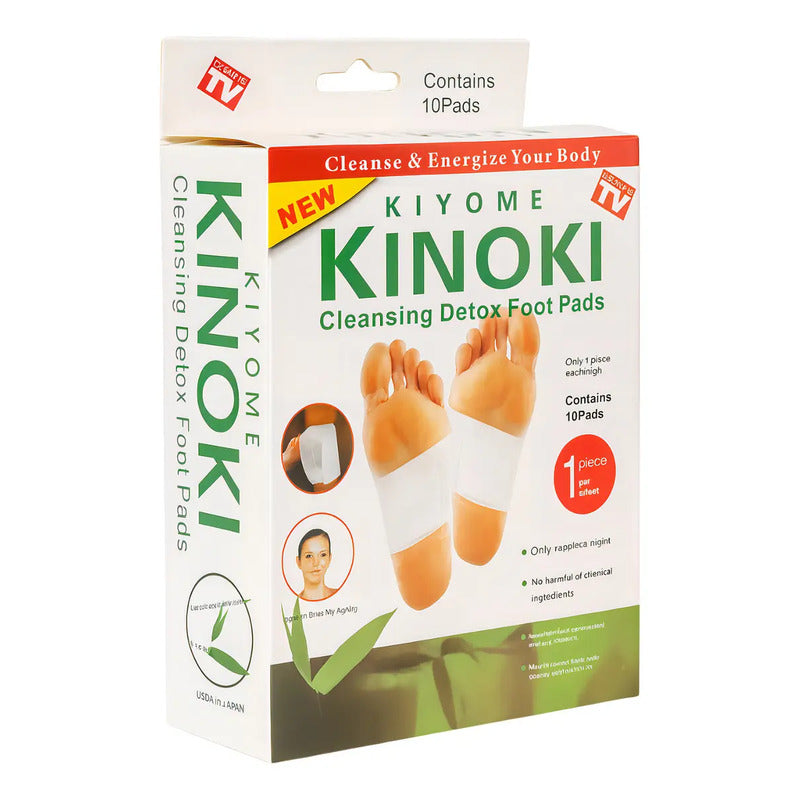 100 Parches Desintoxicantes Para Pies Kinoki Alivia Estres