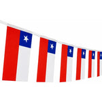 X3 Banderines Decorativos Guirnaldas De Papel Chile Patrias Bandera Chile Papel