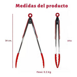 Pinza Punta Silicona Acero Inoxidable Multiuso Utensilio