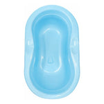 Bañera Bebe Niños Plástico Tina Bebe Ergonómica 78cm Liviana Celeste Lisa