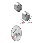 Pack 2 Filtros Grifo Aireador Grifería Lavaplatos Ahorrador Plateado Brillante