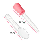 Gotero Para Bebe Alimentador De Medicinas De Plástico 2pcs