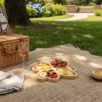 Tabla Para Servir Aperitivos Y Picoteo Picnic Diseño Trebol Madera