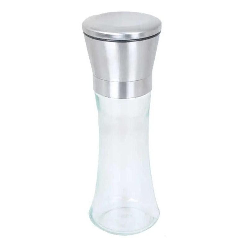 Pimentero Manual De Vidrio Baoma, 18 Cm, Para Especias Y Sal Variados