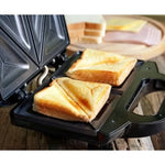 Sandwichera Eléctrica Raf 750w 2 Puestos Placas Fijas Negra Negro