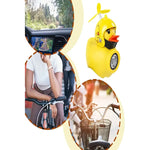 Luz Para Bicicleta Recargable Bocina Pato Amarillo Linterna Surtido