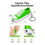 Encendedor Llavero Forma De Zapatilla Recargable Portátil Azul