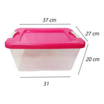Caja De Plastico Organizadora 14 Litrs Con Broche Vitalplast