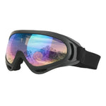 Antiparras Gafas De Nieve Con Filtro Uv Para Snowboard Negro Espejado