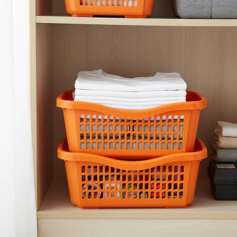 3 Cestas Apilables Organizadoras Anidable De 4 Litros