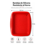 Molde  Tortera  Alta De  Silicona Apta Horno  24cm  Cuadrada