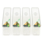 Organizador Para Refrigerador Cocina 4 Contenedor Con Tapa Transparente