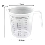 Jarra Medidora  De Plástico  De 1 Litro  Color Transparente Transparente