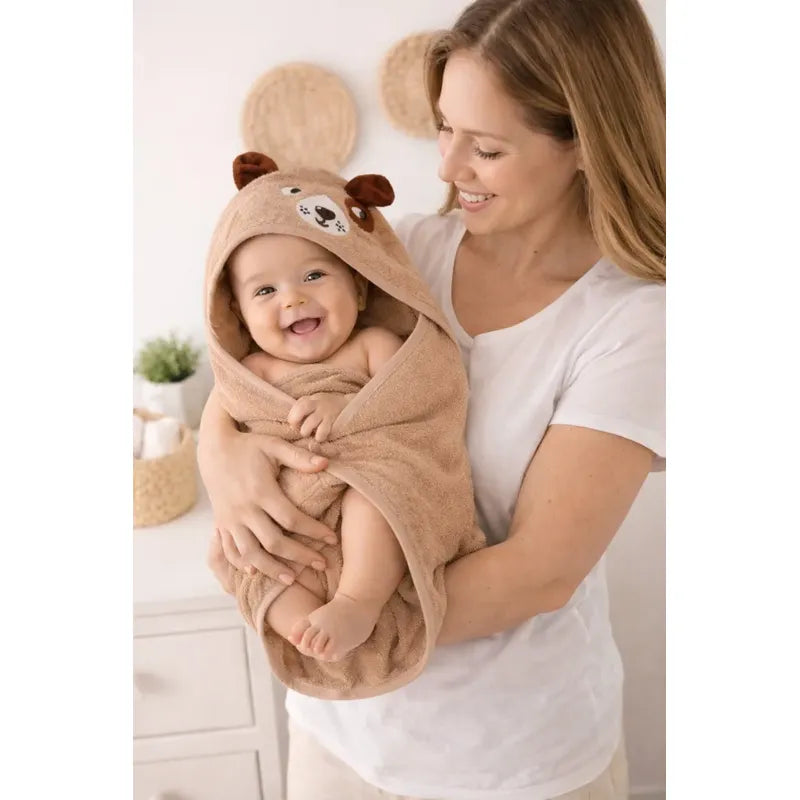 Toalla Con Capucha Perrito Para Bebes Y Niños Secado Rapido Perrito