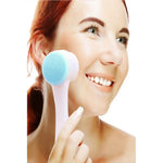 X2 Cepillo Limpieza Facial Exfoliante Doble Cara Manual