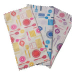 Set De 5 Paños De Microfibra 30x30 Seca Vajillas Limpieza Varios Lisa