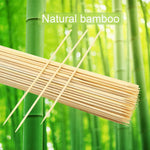 X100 Brochetas De Madera Bambú Brochetas Barbacoa 40 Cm Madera Liso