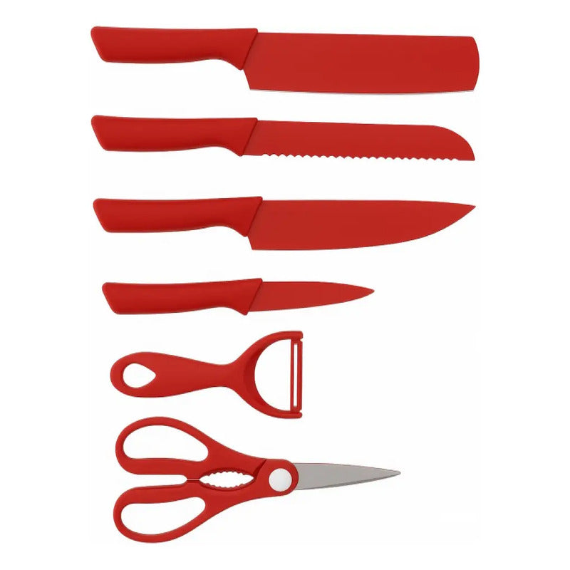 De Cuchillos Acero Inoxidable Juego 6 Piezas Cocina Color