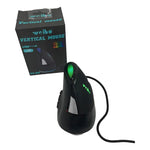 Mouse Raton Weibo Vertical Luces Rgb Alambrico Negro Wb-888
