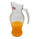 Jarra De Vidrio Con Tapa Y Asa Para Agua Jugo Frio Caliente