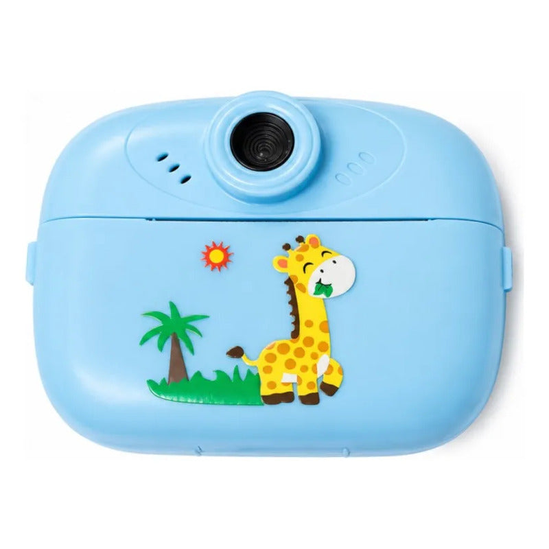 Camara Infantil Digital Fotofrafica Imprension Instantanea Celeste