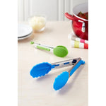 Pinza Punta Silicona Acero Inoxidable Multiuso Cocina 26cm