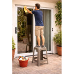 Pack De 3 Pisos Plastico Taburete Cuadrado Banco Silla 46cm