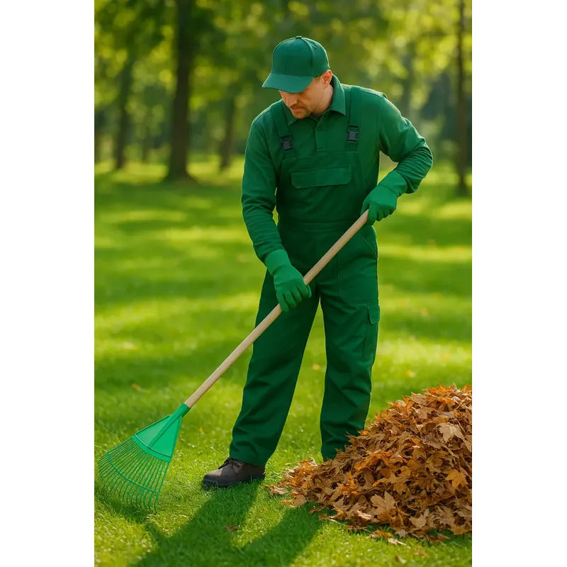 Rastrillos Barre Hojas Plástico Para Jardín 20 Dientes Verde