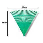 X2 Rastrillos Barre Hojas Plástico Para Jardín 20 Dientes Verde